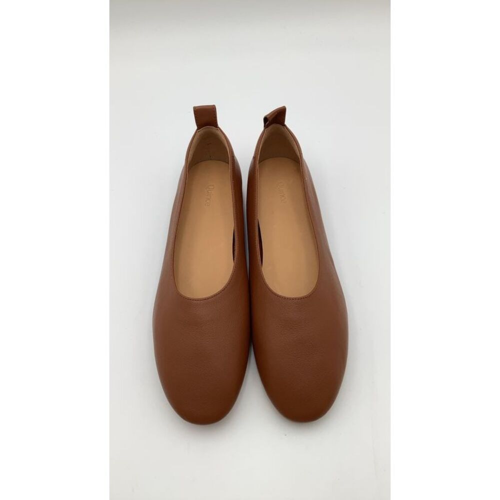 Quince Brown Leather Flats